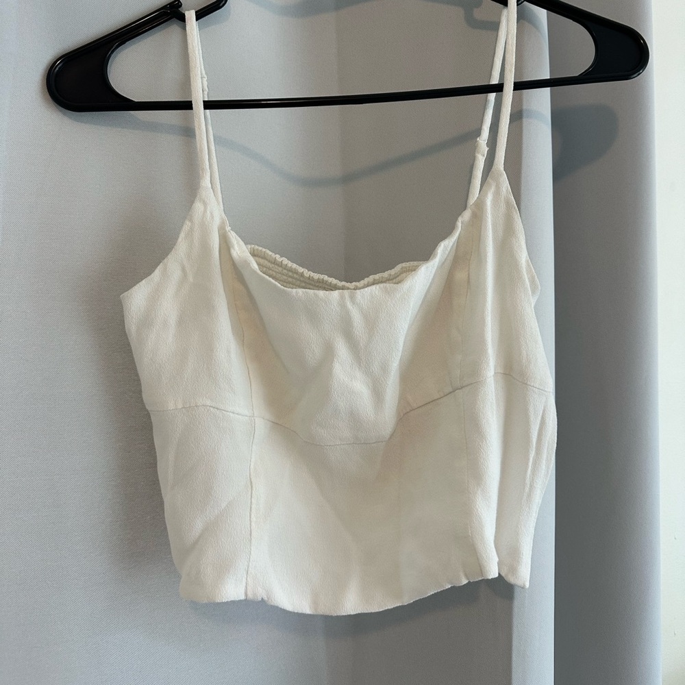 white tank top